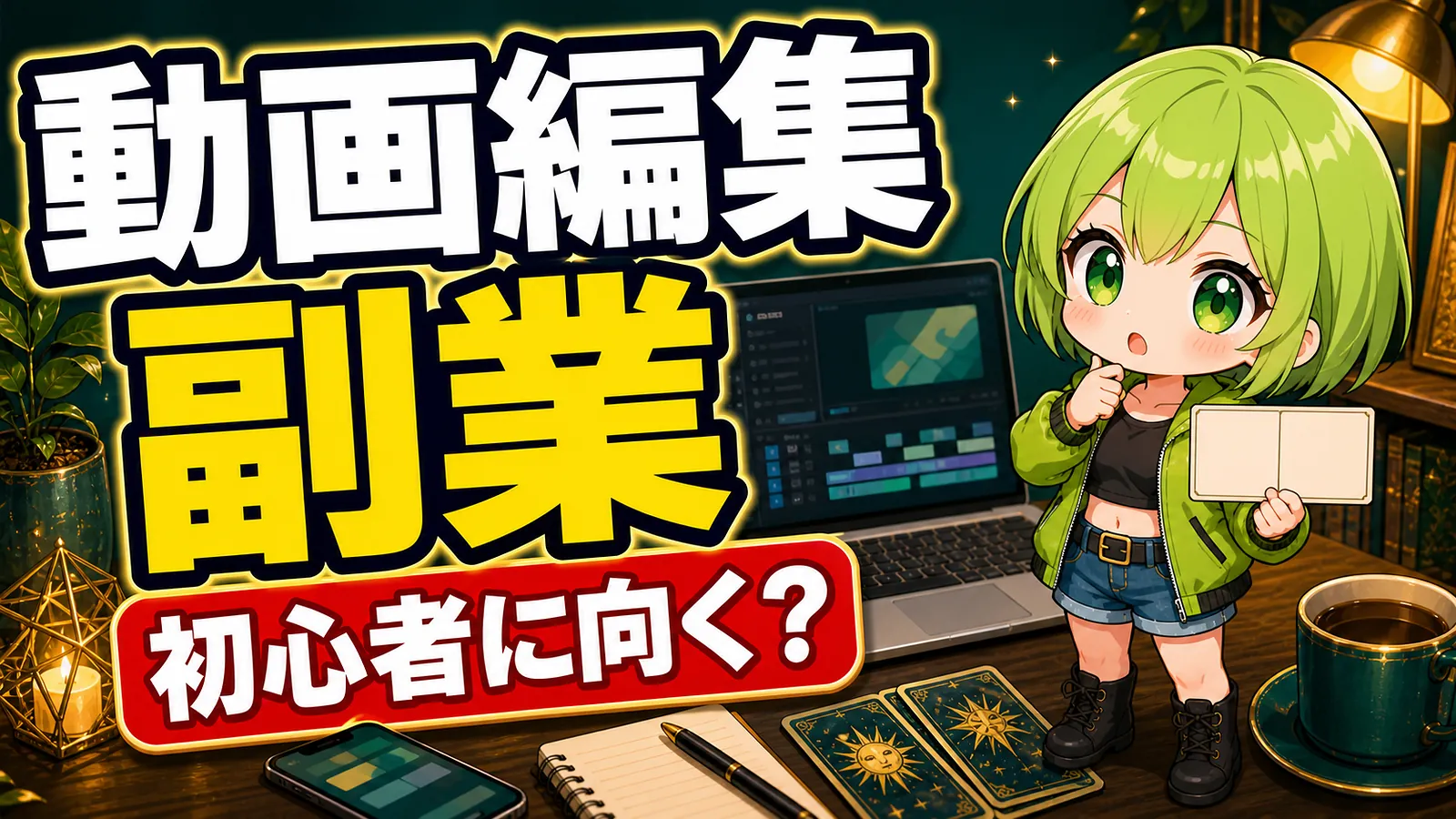 動画編集副業は初心者に向いてる？占い副業との違いも比較